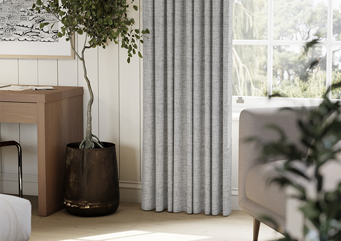 Melrose (Blackout), Wool Grey - Made to Measure Curtains - Image 5